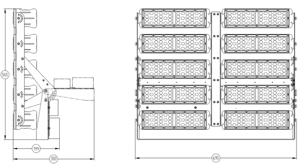FG 100 COLD 1000W faros
