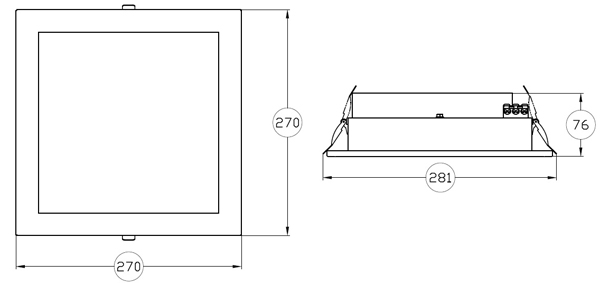 FG 250 IP54 30W RAL Faros