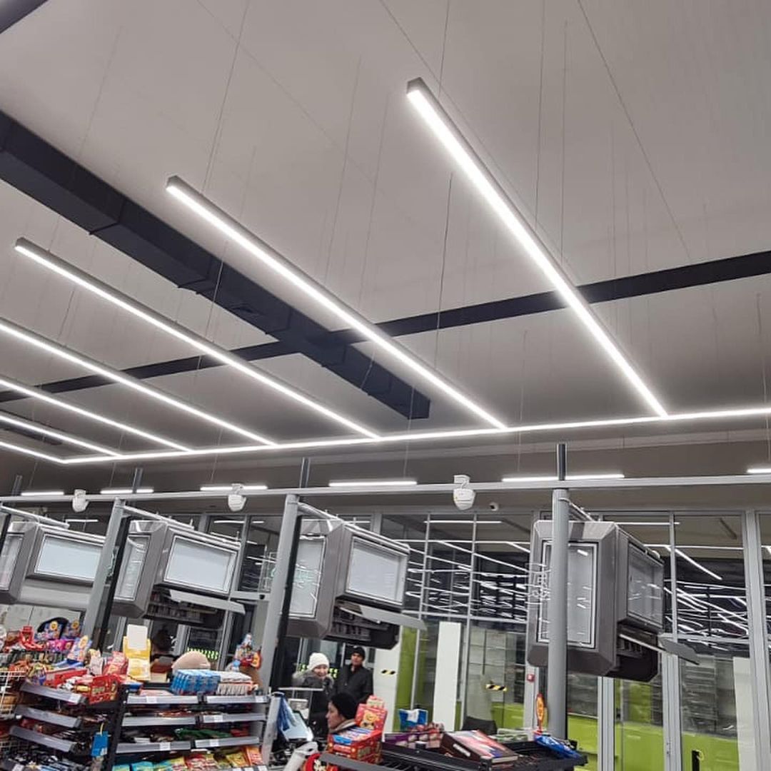 Новый проект освещения от FAROS LED – супермаркет «Жетысу» в Казахстане