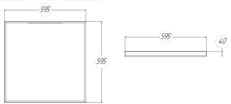 FG 595 LARGE40 36W Faros